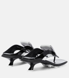 Miu Miu Patent leather thong sandals