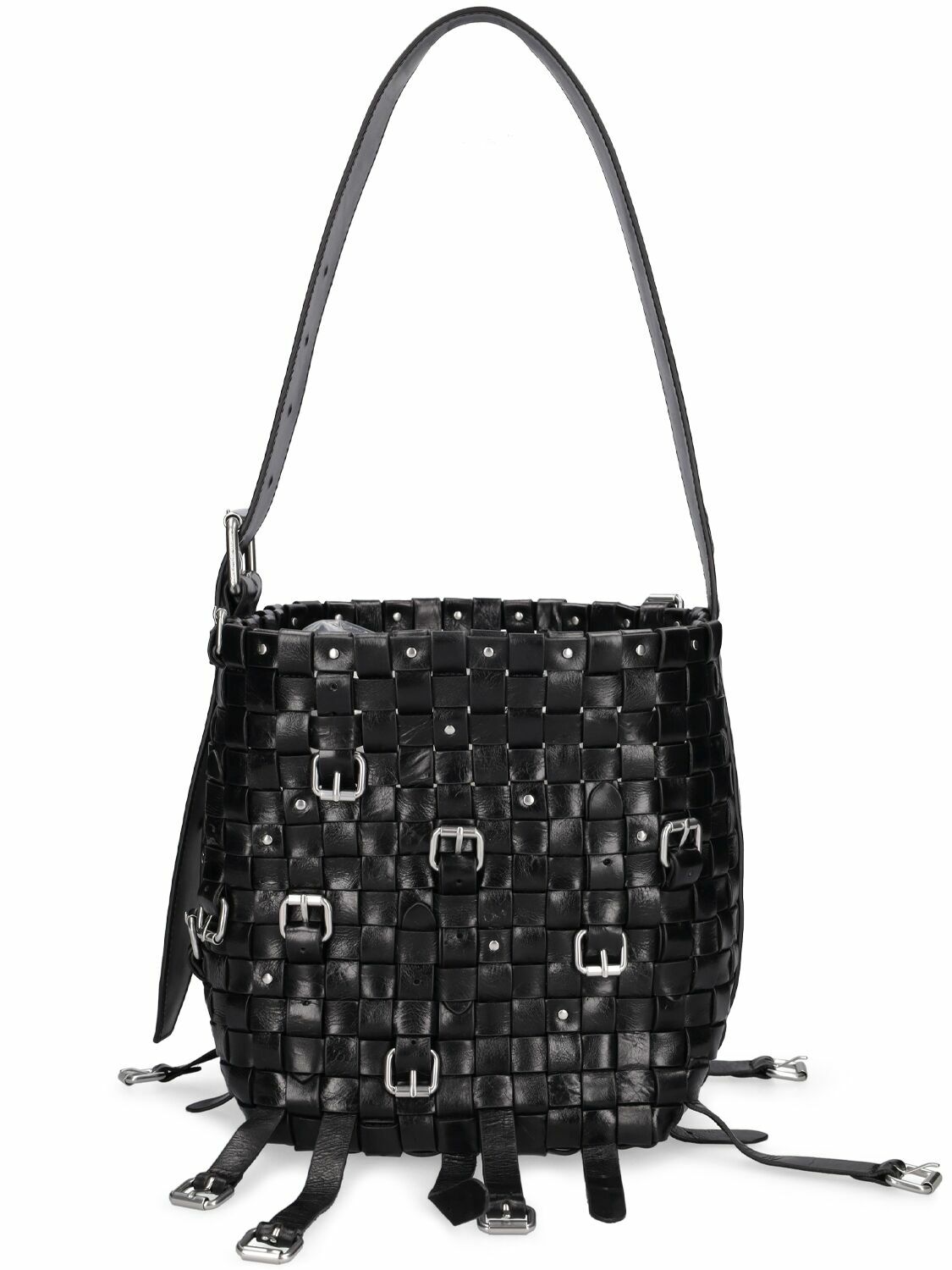 ALEXANDER WANG - Medium Lock Leather Hobo Bag Alexander Wang