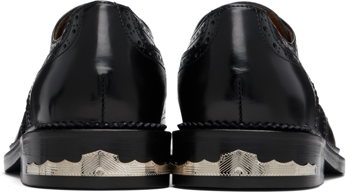 Toga Virilis Black Leather AJ855 Derbys