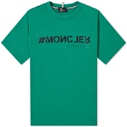 Moncler Grenoble Men's Short Sleeve T-Shirt in Green