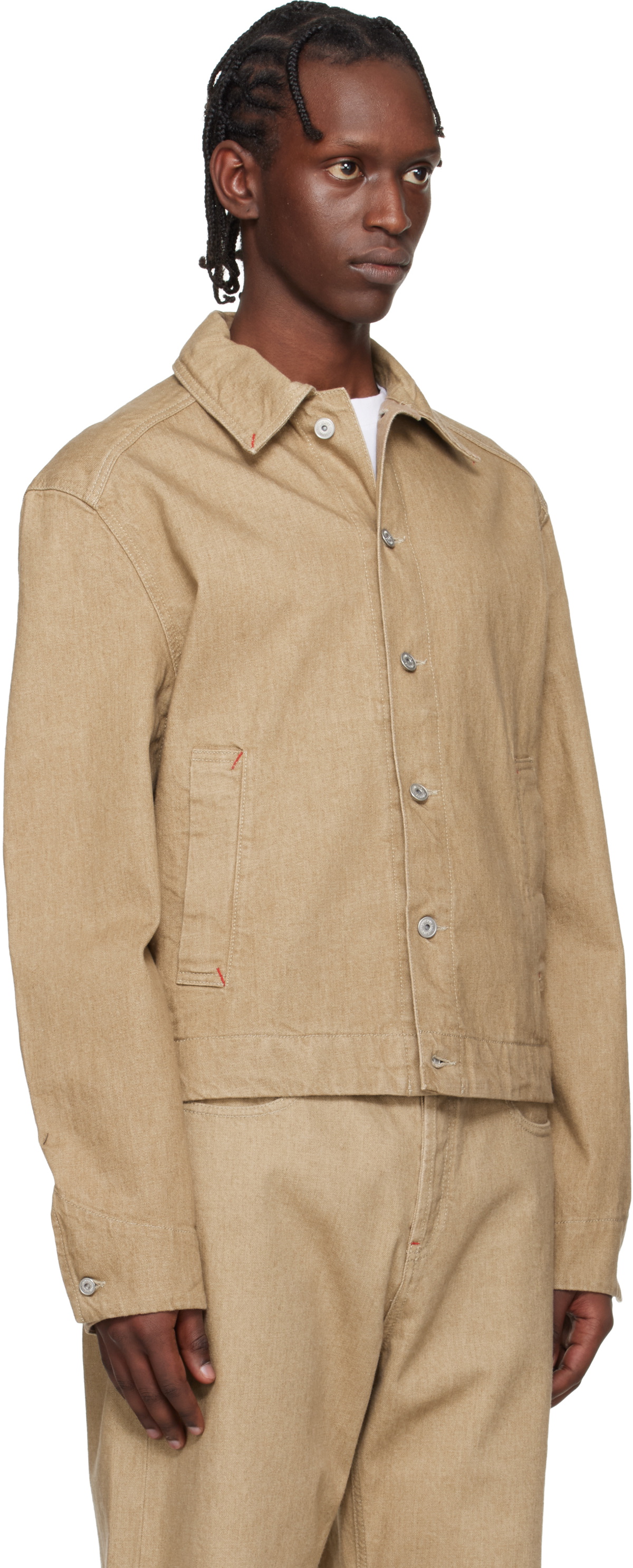 JACQUEMUS Beige 'The Mirada de-Nîmes' Denim Jacket Jacquemus