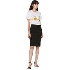Versace Black Zip Mid-Length Skirt