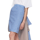 Ports 1961 Blue and Brown Gingham Multi-Styling Skirt