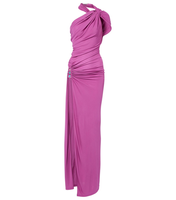 Photo: Christopher Esber Embellished halterneck jersey gown