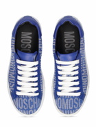 MOSCHINO 20mm Logo Denim Low Top Sneakers