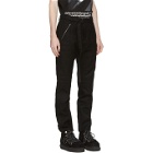 Sacai Black Wool Belted Trousers