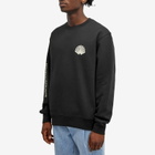 New Amsterdam Surf Association Men's Logo Crew Sweat in Black/White