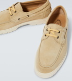 Tod's - Suede boat shoes