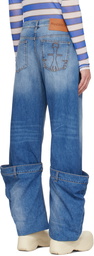 JW Anderson Blue Bucket Jeans