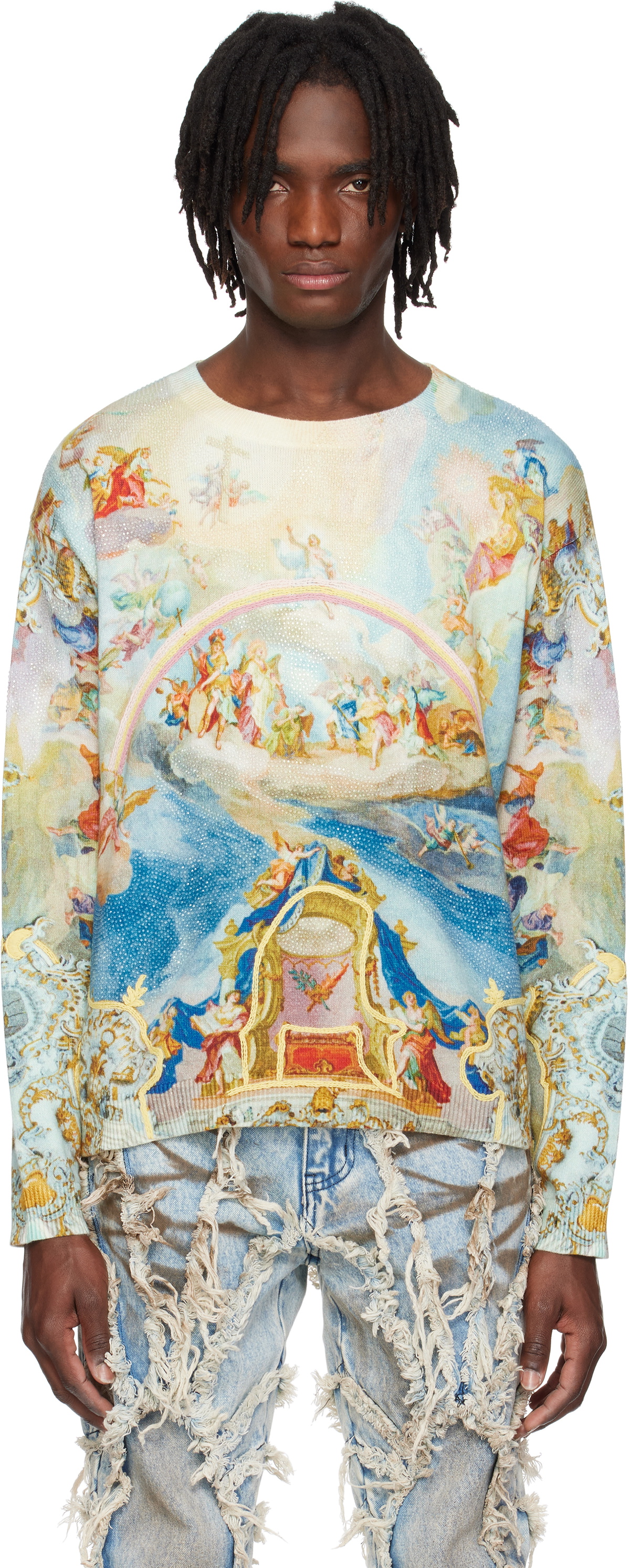 Who Decides War Multicolor Archaic Sweater
