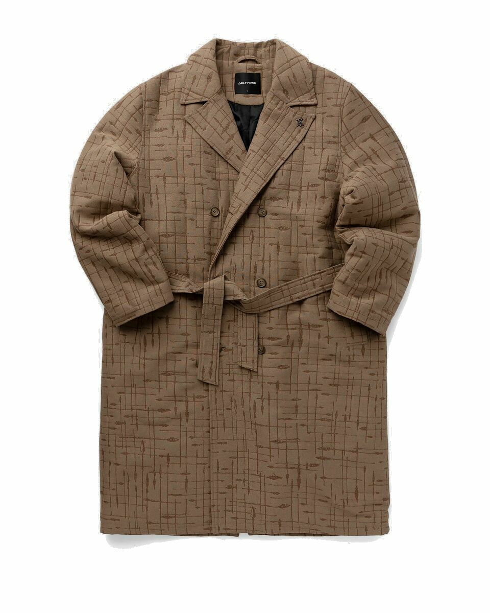 Photo: Daily Paper Rashawn Long Jacket Brown - Mens - Coats