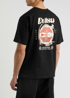 Evisu Hanafuda Kamon Printed Cotton T-shirt Black