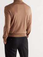 TOM FORD - Slim-Fit Wool Rollneck Sweater - Brown