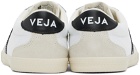 VEJA White & Black Volley Canvas Sneakers