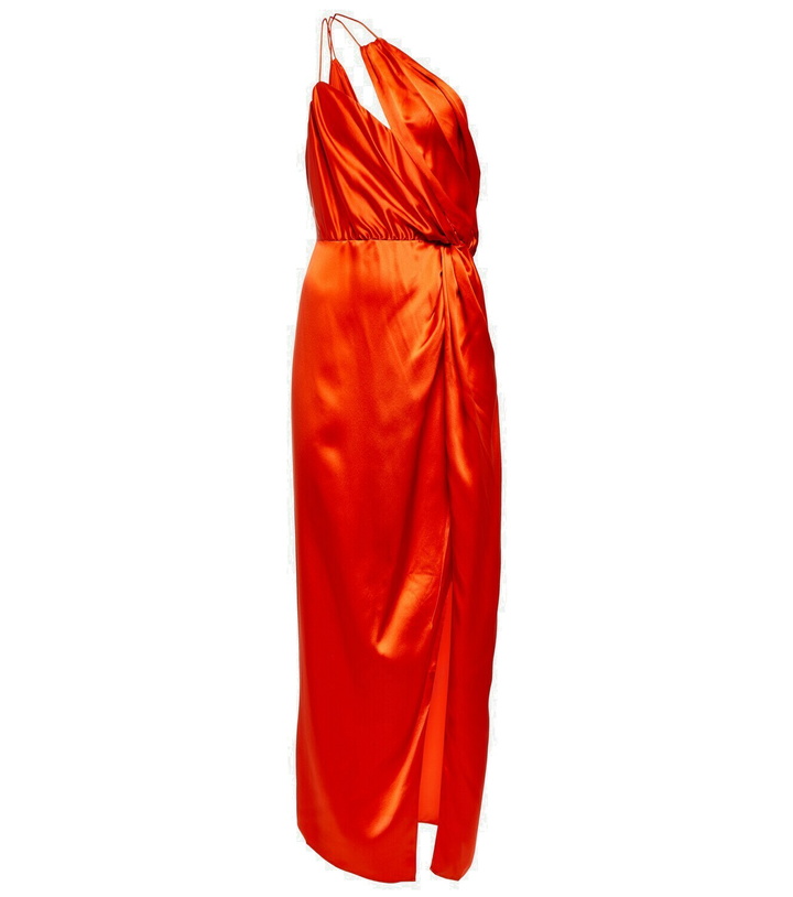 The Sei One-shoulder cutout silk midi dress The Sei