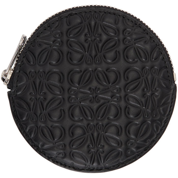 Photo: Loewe Black Anagram Cookie Zip Coin Pouch 