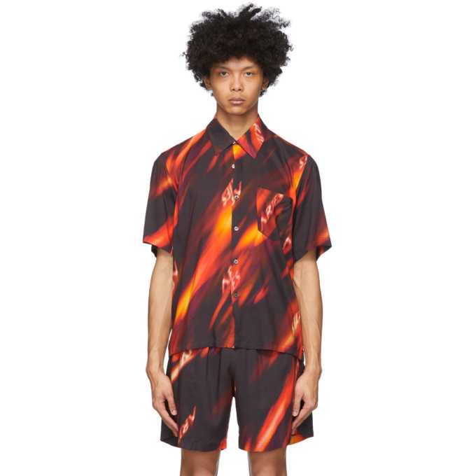 Photo: Aries Multicolor Fyre Hawaiian Shirt