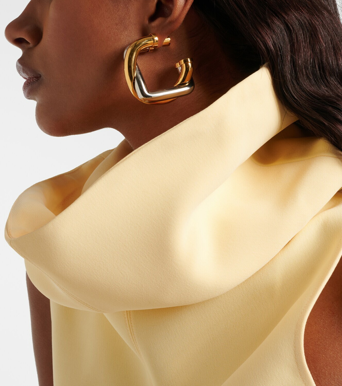 Jacquemus Doppio hoop earrings
