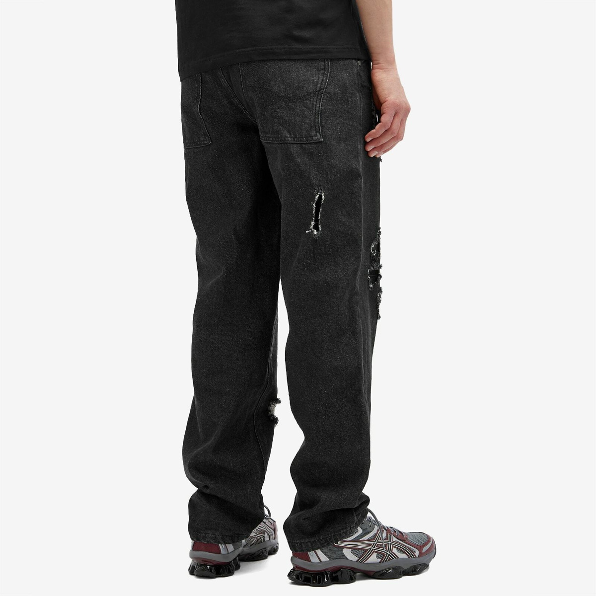 Dime Men's Secret Baggy Denim Jeans in Black Washed Dime