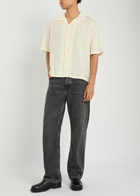 Mki Miyuki Zoku Vacation Checked-weave Cotton Shirt White 02