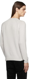 Giorgio Armani Grey Cashmere Skier Sweater