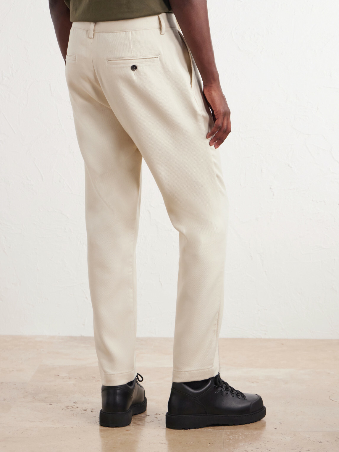 Mr P. - Tapered Pleated Cotton and Cashmere-Blend Trousers - Neutrals