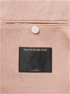 Favourbrook - Sidmouth Ebury Slim-Fit Herringbone Linen Suit Jacket - Pink
