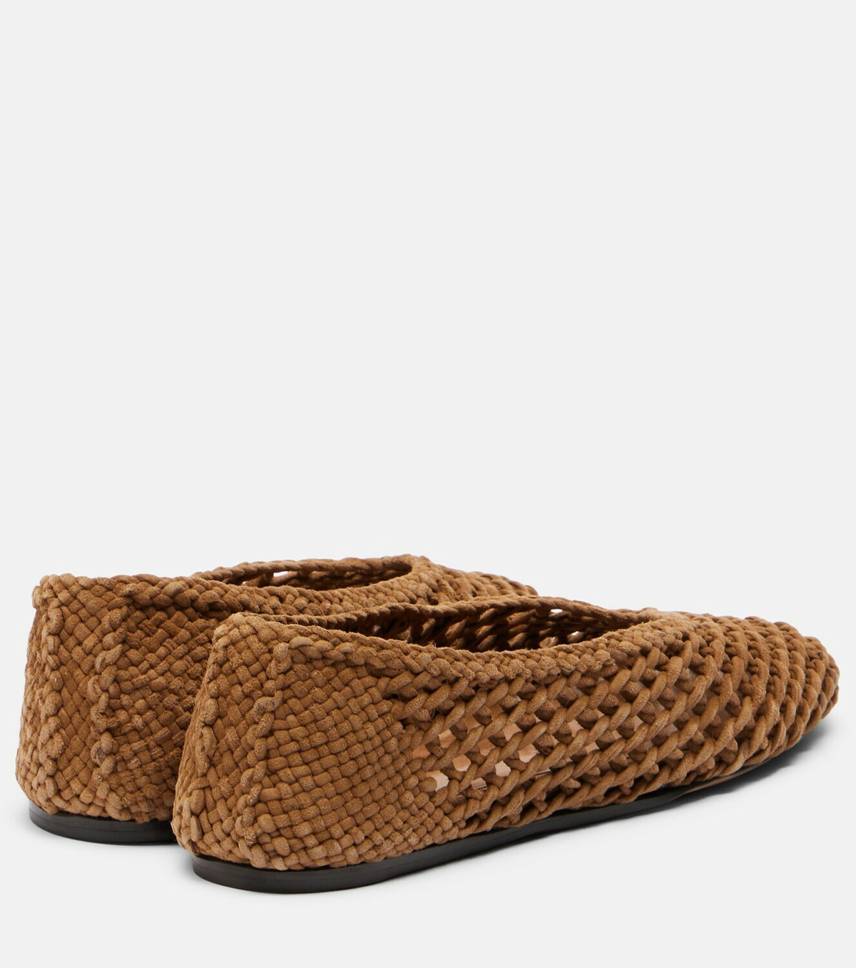 Le Monde Béryl Regency woven suede ballet flats