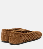 Le Monde Béryl Regency woven suede ballet flats