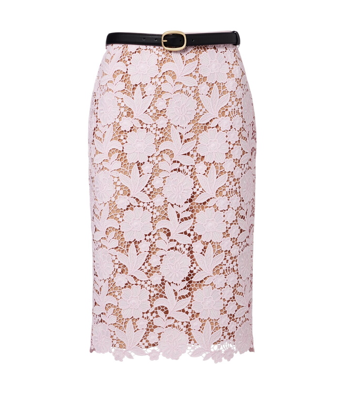 Photo: Self-Portrait Lace pencil skirt