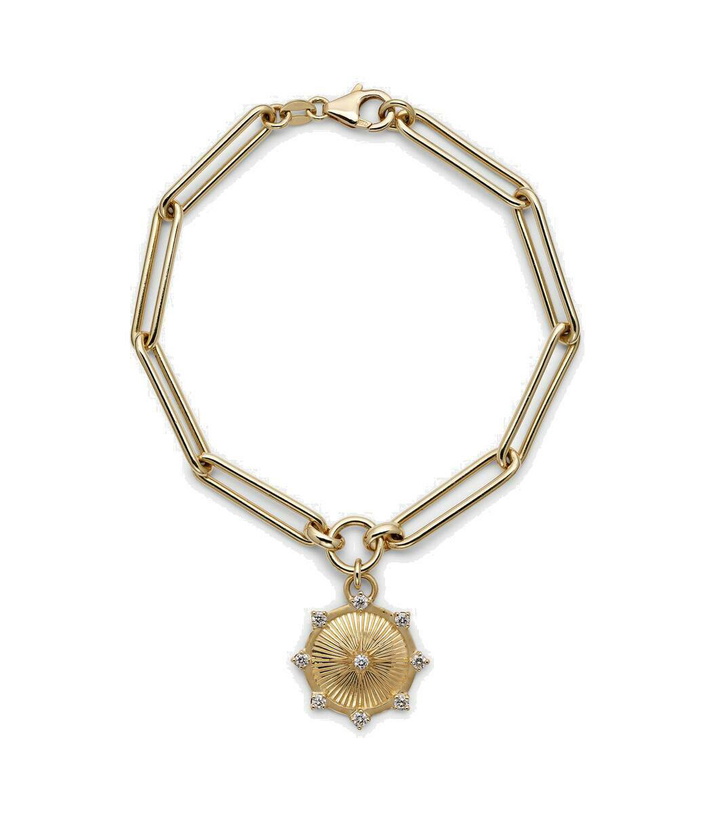 Photo: Foundrae Spark Love 18kt gold chain bracelet with diamonds