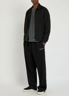 Mki Miyuki Zoku Logo-embroidered Straight-leg Jersey Track Pants Black