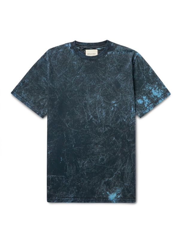 Photo: Nicholas Daley - Garment-Dyed Cotton-Jersey T-Shirt - Blue
