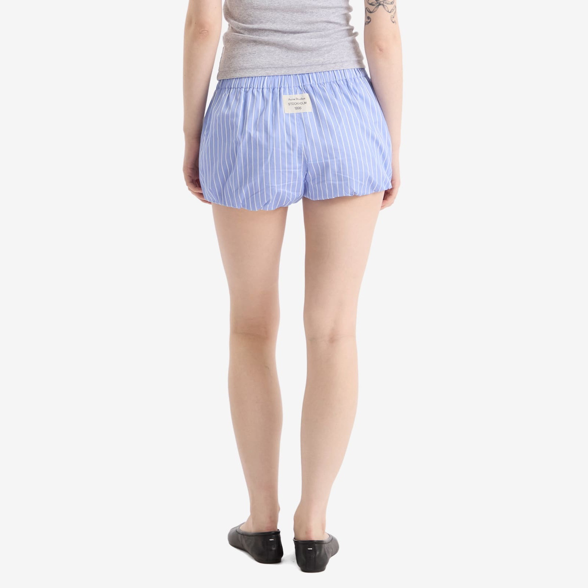 Acne Studios Women's Casual Shorts in White/Blue