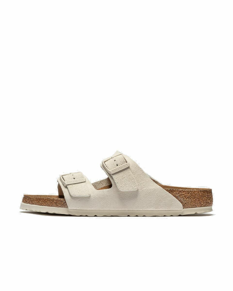 Photo: Birkenstock Arizona Sfb Vl Beige - Mens - Sandals & Slides