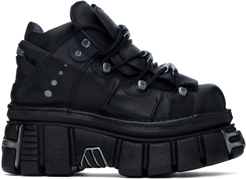 prachtig Bereiken Hou op VETEMENTS Black New Rock Edition Platform Sneakers Vetements
