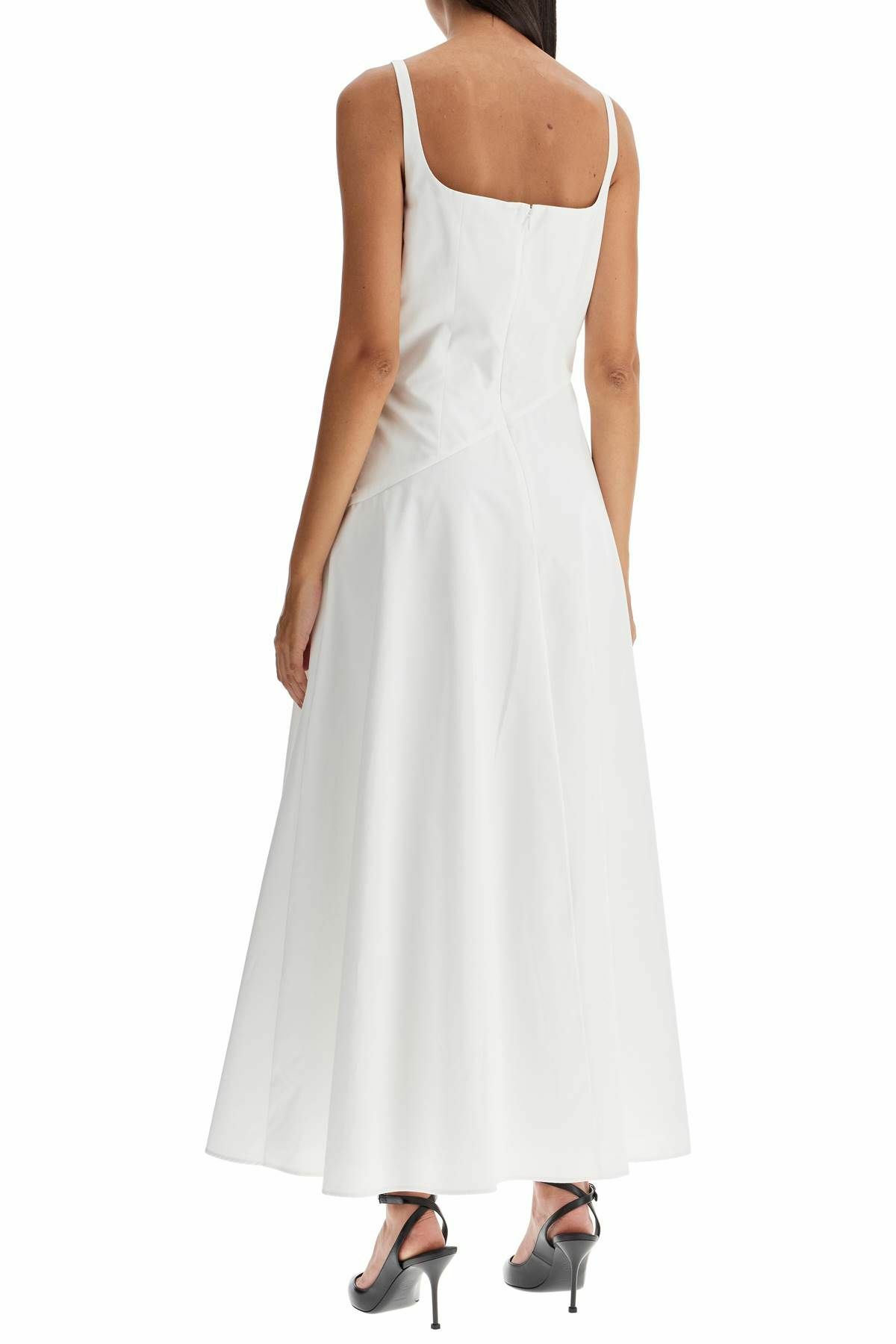 alexander mcqueen long white dress Alexander McQueen Silk Long Dress - Neutrals Dresses, Clothing - ALE253510