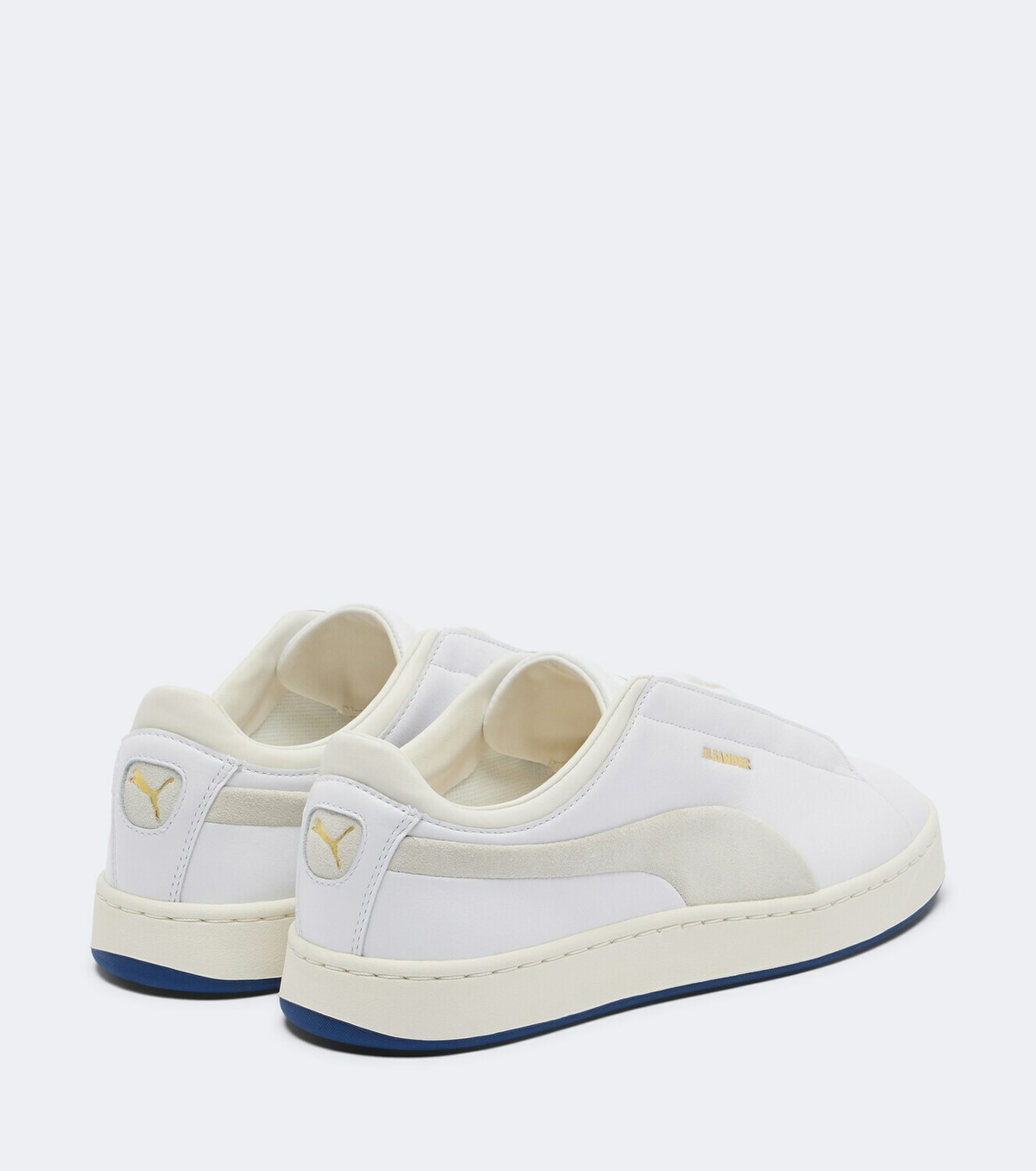 Jil Sander Suede-trimmed leather low-top sneakers