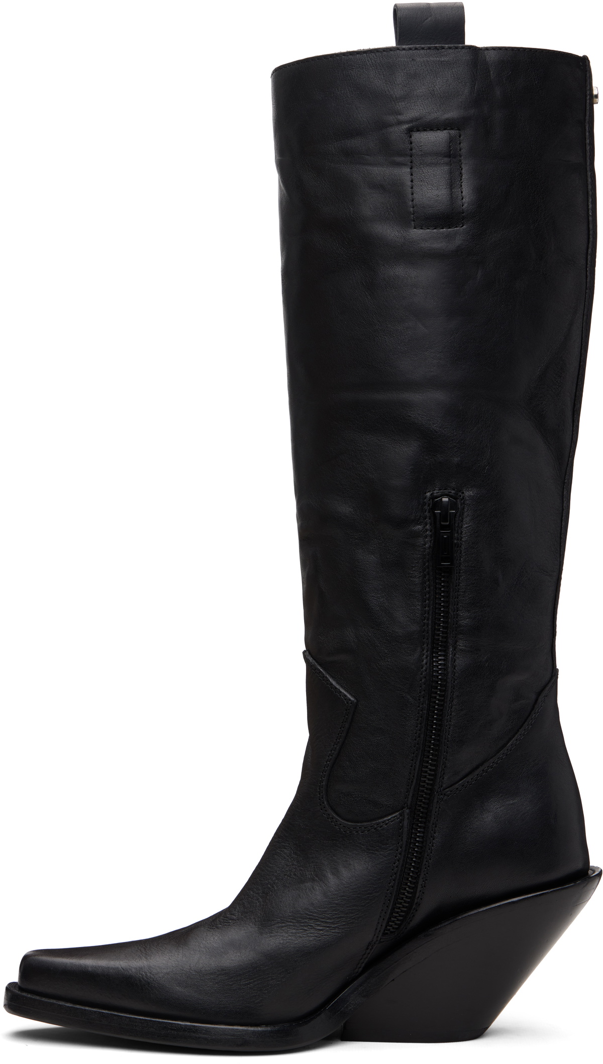 Ann Demeulemeester Black Lidar Western Boots