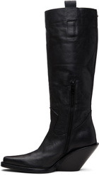 Ann Demeulemeester Black Lidar Western Boots