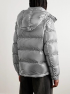 Moncler Genius - 7 Moncler FRGMT Hiroshi Fujiwara Houndstooth-Print Shell Hooded Down Jacket - Black
