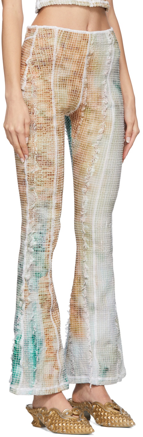 Luna Del Pinal Multicolor Stretch Weave Trousers