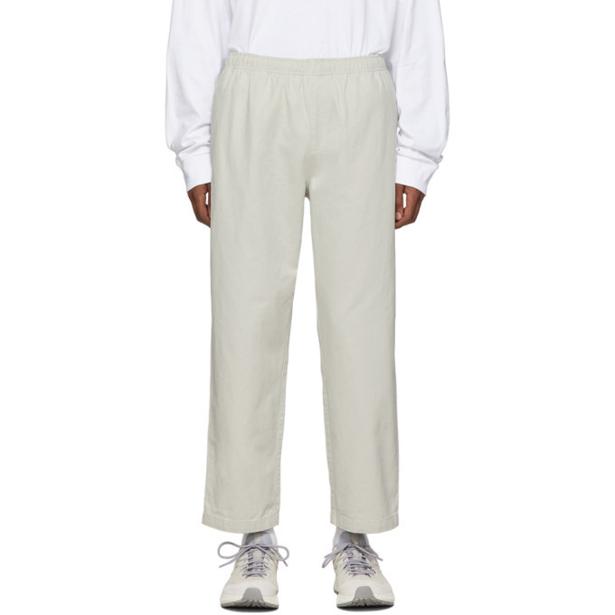 Stussy Off-White Brushed Beach Trousers