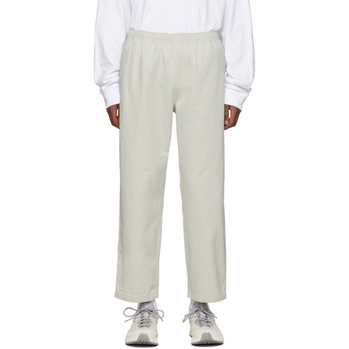 Photo: Stussy Off-White Brushed Beach Trousers