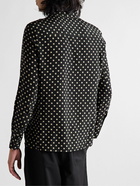 Nili Lotan - Rigby Polka-Dot Silk Shirt - Black