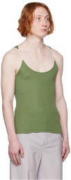 Y/Project Green Invisible Strap Tank Top