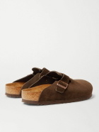 Birkenstock - Boston Suede Clogs - Brown