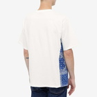 Uniform Bridge Men's Bandana Pocket T-Shirt in Off White