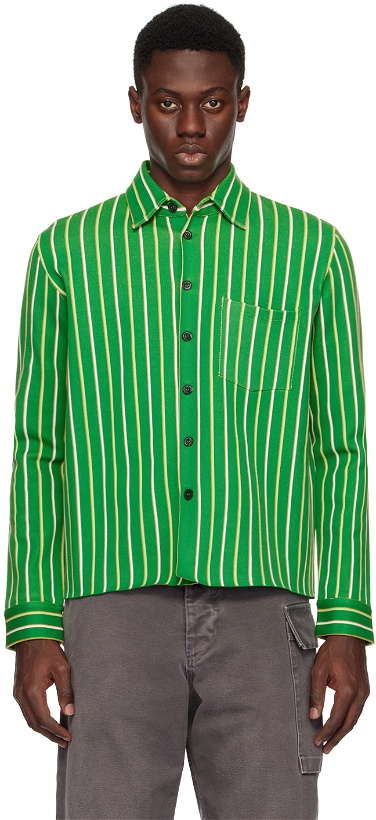 Photo: Marni Green Striped Shirt