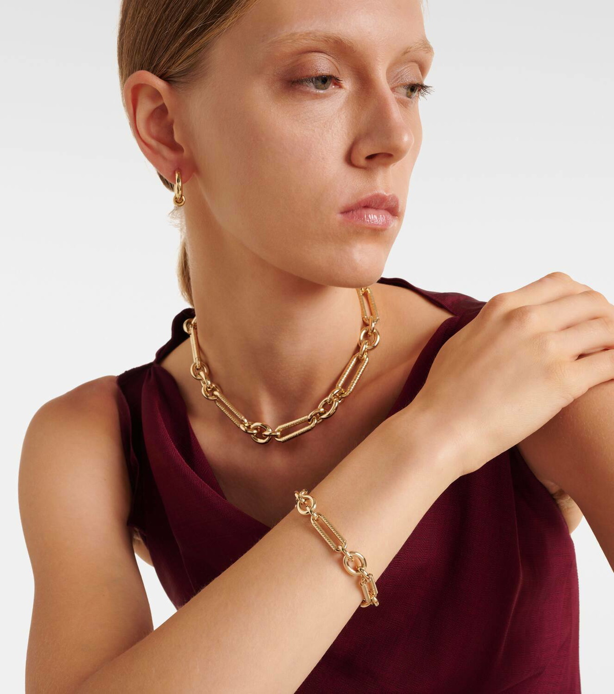 Lauren Rubinski Miuccia 14kt gold bracelet